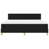 vidaXL Boxspringbed met matras met hoofdeinde Zwart 180 x 200 cm Stof