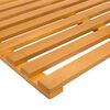 vidaXL Badmat Effen Bruin 100 x 53 cm Hout