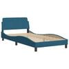 vidaXL Bedframe zonder matras "Hanko" fluweel blauw 100x200 cm