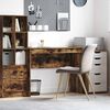 vidaXL Bureau Gerookt eiken 100 x 40 x 76 cm