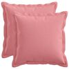 vidaXL Kussen met kussen HOUTEN 2 st Roze Faux Linnen