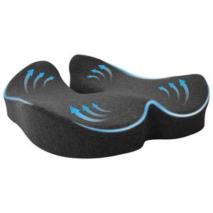 vidaXL Zitkussen &Eacute;&eacute;nkleurig Donkergrijs 50 x 43 x 10 cm Traagschuim