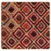 vidaXL Vloerkleedloper MARSA Multikleur 100 x 100 cm Polyester en PVC