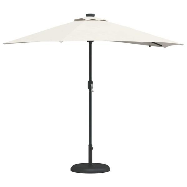 vidaXL Tuinparasol Zand 294 x 150 x 223 cm Polyester en staal