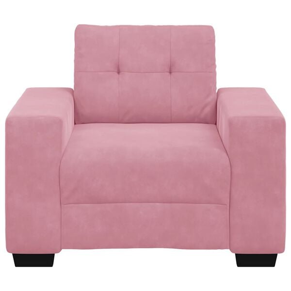 vidaXL Sofastoel Roze 100x78x80 cm Fluweel