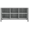 vidaXL Schoenenkast 100x35x50 cm bewerkt hout grijs sonoma eikenkleur