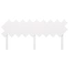 vidaXL Hoofdbord 178x3x80,5 cm massief grenenhout wit