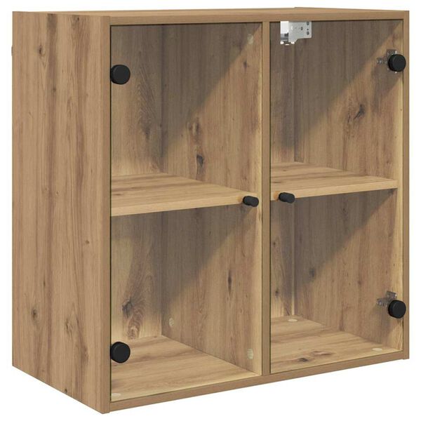 vidaXL Wandkast Artisan Eiken 68 x 37 x 68,5 cm Bewerkt hout