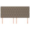 vidaXL Hoofdbord taupe 180x7x118/128 cm Stof