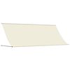 vidaXL Luifel uittrekbaar 400x150 cm stof en staal cr&egrave;mekleurig