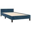 vidaXL Bedframe zonder matras 80x200 cm fluweel donkerblauw