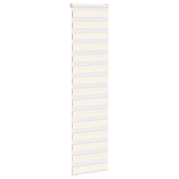 vidaXL Zebra rolgordijn 55x200 cm stofbreedte 50,9 cm marmerbeige