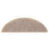 vidaXL Trapmatten zelfklevend 15 st sisal-look 56x17x3 cm lichtbeige