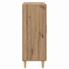 vidaXL Dressoir met lade Artisan Eiken 69,5 x 34 x 90 cm Bewerkt hout