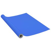 vidaXL Meubelfolie zelfklevend 500x90 cm PVC hoogglans blauw