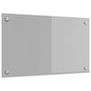 vidaXL Keukenachterwand Lichtgrijs 70 x 40 cm gehard glas