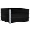 vidaXL Palletopzetranden 3 st 100x100 cm massief grenenhout zwart