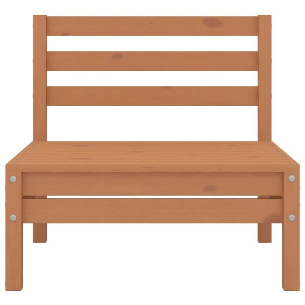 vidaXL 9-delige Loungeset massief grenenhout honingbruin