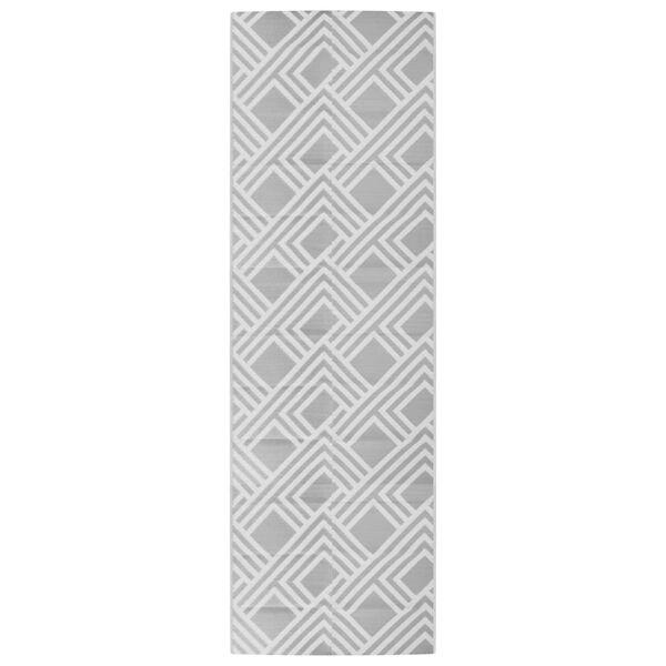 vidaXL Buitenkleed ARAKIL 80x250 cm PP grijs