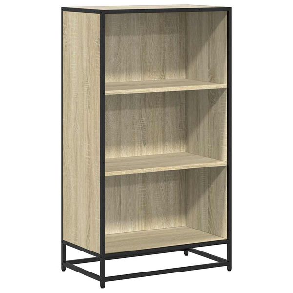 vidaXL Boekenkast 60x35x107,5 cm bewerkt hout sonoma eikenkleurig