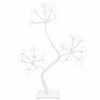 vidaXL S-vormige LED-kerstboom 2 st Wit 18 x 18 x 45 cm Staal