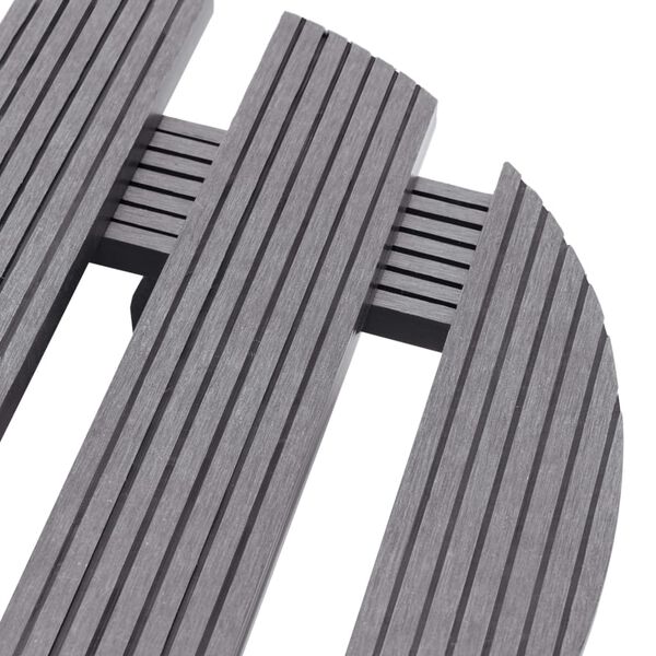 vidaXL Plantentrolleys 2 st &Oslash;30x7,5 cm HKC grijs