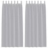 vidaXL Voile Gordijn 2 pcs Donkergrijs 260 x 140 cm Polyester