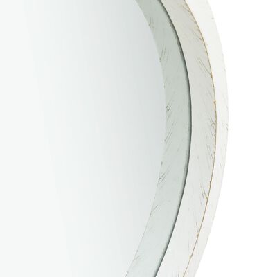 vidaXL Wandspiegel met band 40 cm wit