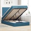 vidaXL Ottoman bed met matrassen 120x190cm fluweel donkerblauw