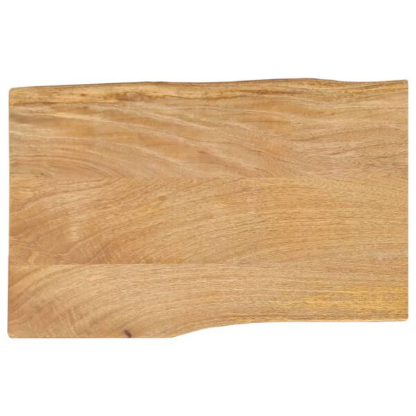vidaXL Tafelblad met natuurlijke rand 70x40x2,5 cm massief mangohout