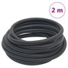 vidaXL Luchtslang hybride 0,6'' 2 m rubber en pvc zwart