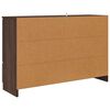 vidaXL Dressoir met lade Bruin Eiken 100 x 30 x 65,6 Bewerkt hout