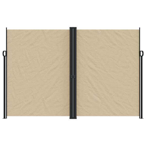 vidaXL Windscherm uittrekbaar 220x1200 cm beige