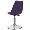 vidaXL Eetkamerstoelen 2 st draaibaar kunstleer lila
