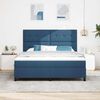 vidaXL Boxspringbed met matras met hoofdeinde Blauw 180 x 200 cm Stof