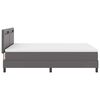 vidaXL Boxspringbed met matras Grijs 160 x 200 cm Kunstleer