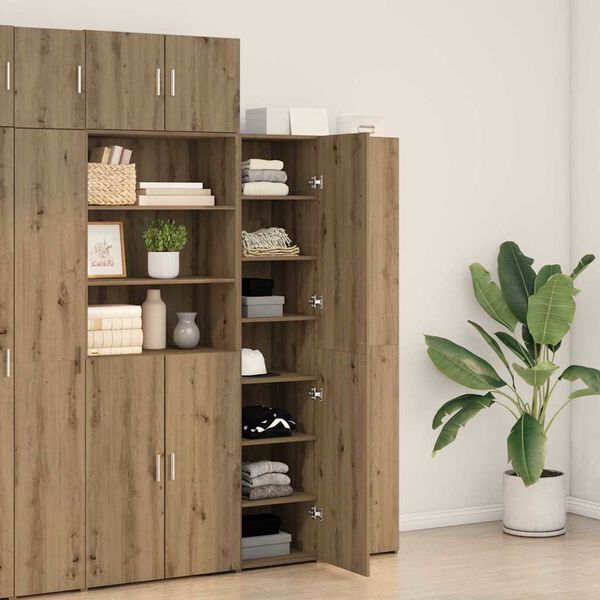 vidaXL Highboard artisanaal eikenkleurig 40 x 42.5 x 185 cm