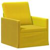 vidaXL Enkele sofa Geel 70 x 81 x 82 cm fluweel
