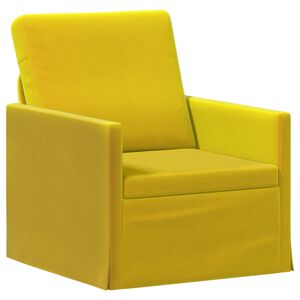 vidaXL Enkele sofa Geel 70 x 81 x 82 cm fluweel