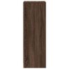 vidaXL Dressoir met LED 38x34x100 cm bewerkt hout bruin eikenkleur