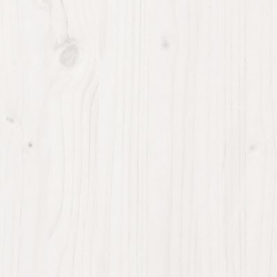 vidaXL Bedframe met hoofdbord massief grenenhout wit 120x200 cm