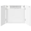 vidaXL Dartbord Kabinet Wit 56 x 12 x 53,5 cm Bewerkt hout