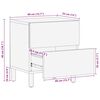 vidaXL Nachtkastjes 2 stuks 40x33x46 cm Massief hout Acacia