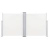 vidaXL Windscherm uittrekbaar 120x600 cm crème