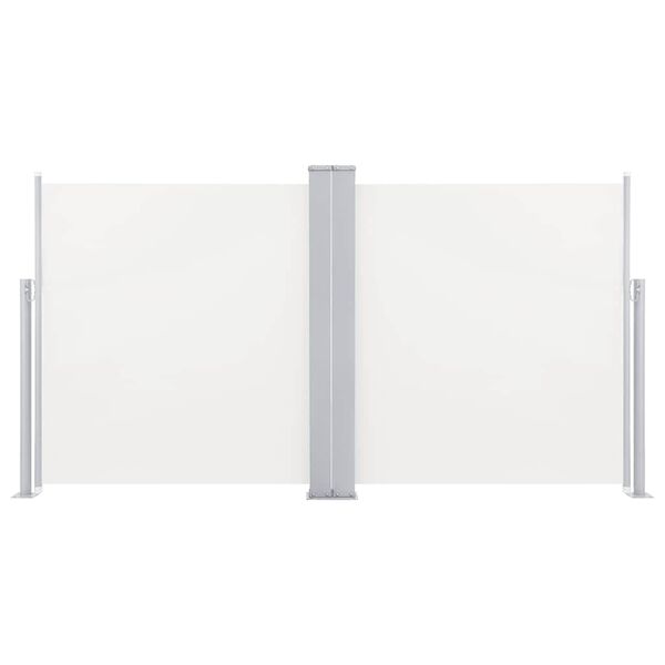 vidaXL Windscherm uittrekbaar 120x600 cm crème