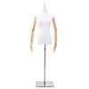 vidaXL Verstelbare mannetje 156-226 cm met basis Vrouw PP Wit