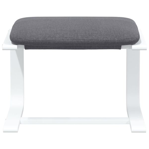 vidaXL Voetenbank 51x41x40 cm stof donkergrijs