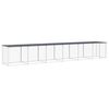 vidaXL Kippenhok met dak 603x98x90 cm gegalvaniseerd staal antraciet