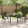 vidaXL Tuin eettafelset 3 pcs Bruin Gepoedercoat staal