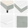 vidaXL Boxspringbed met matras Lichtgrijs 200 x 80 cm Polyester